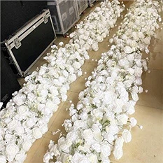 white rose and hydrangea centerpiece