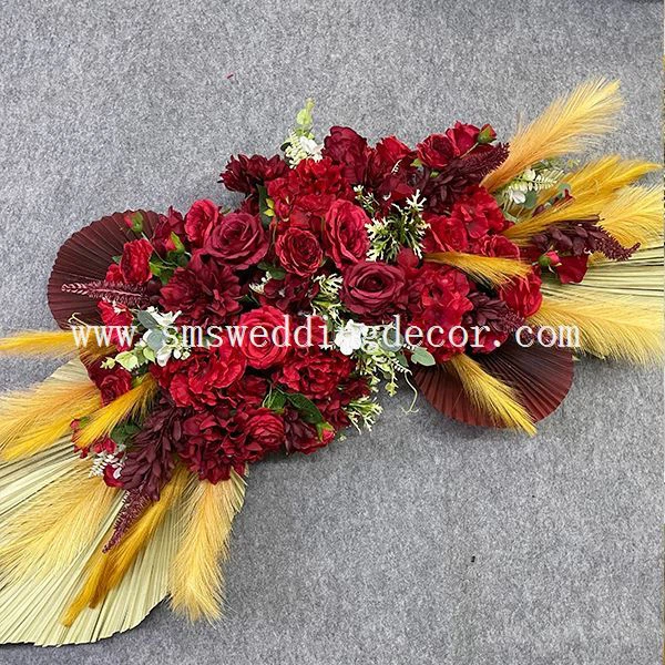 pampas flower arch