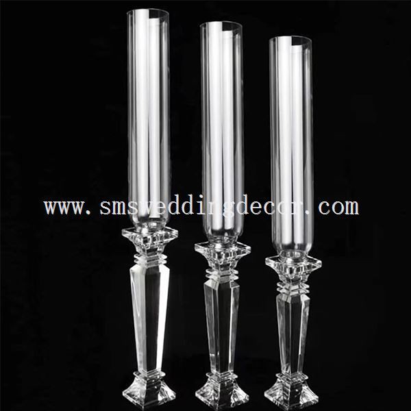 glass candle holders centerpieces