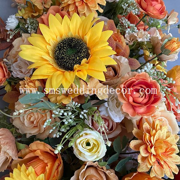 yellow flower arch