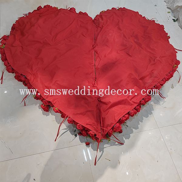 red heart backdrop