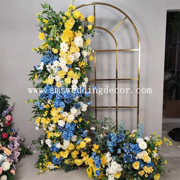 yellow floral table runner