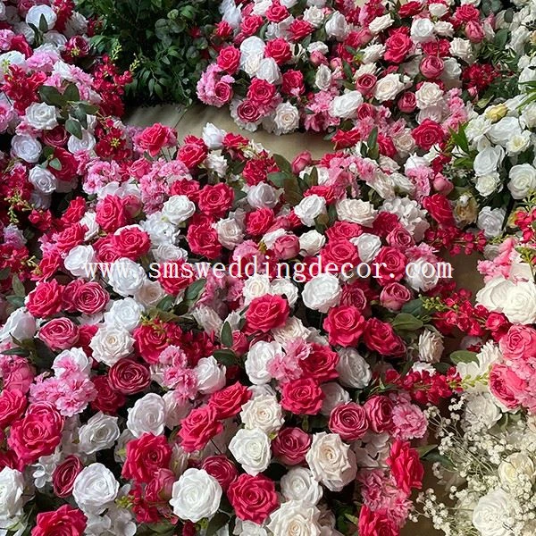 artificial flower arch arrangement