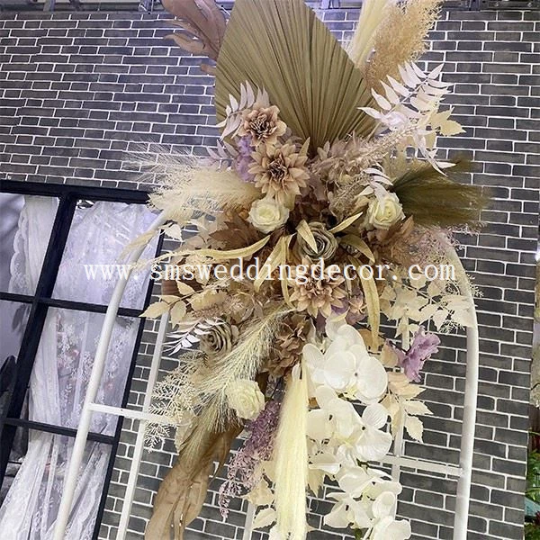 rustic wedding arch flowers