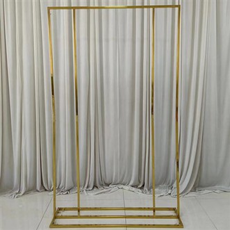 Sou entènèt jwèt Gold Wedding Arch Frame