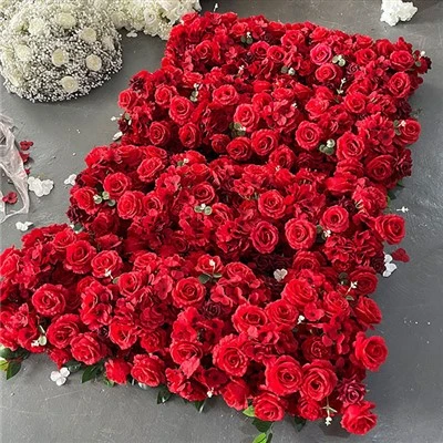 Wouj Hydrangea Rose kourè pou maryaj