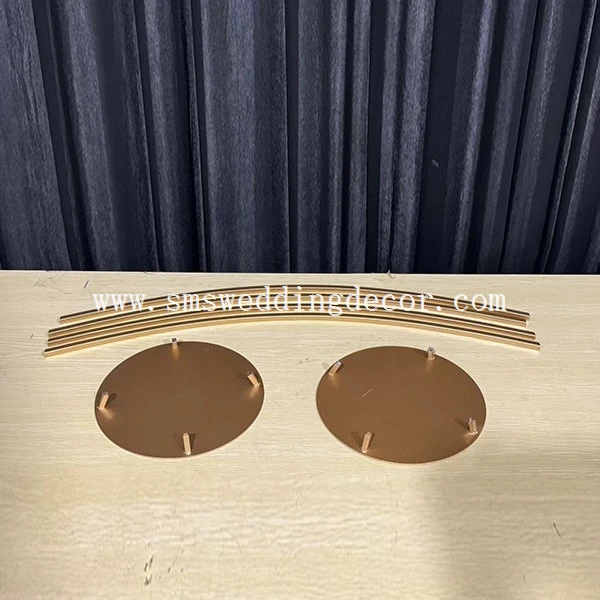 metal flower stand gold